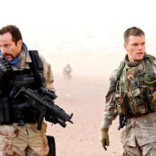 Jason Isaacs stars as Briggs and Matt Damon stars as Roy Miller in Universal Pictures' Green Zone (2010)