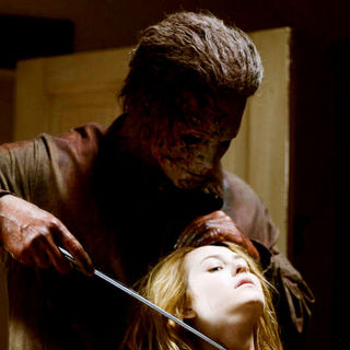 Tyler Mane stars as Michael Myers and Scout Taylor-Compton stars as Laurie Strode in Dimension Films' H2: Halloween 2 (2009)
