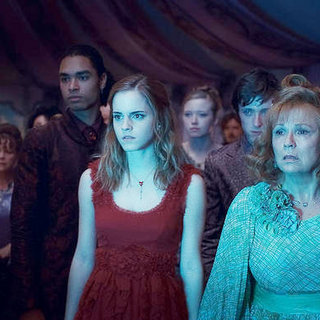 Emma Watson stars as Hermione Granger and Julie Walters stars as Molly Weasley in Warner Bros. Pictures' Harry Potter and the Deathly Hallows: Part I (2010)