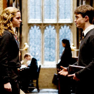 Emma Watson stars as Hermione Granger and Daniel Radcliffe stars as Harry Potter in Warner Bros Pictures' Harry Potter and the Half-Blood Prince (2009)