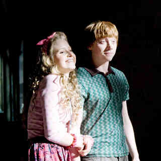 Jessie Cave stars as Lavender Brown and Rupert Grint stars as Ron Weasley in Warner Bros Pictures' Harry Potter and the Half-Blood Prince (2009)