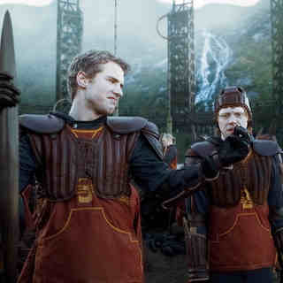 Freddie Stroma stars as Cormac McLaggen and Rupert Grint stars as Ron Weasley in Warner Bros Pictures' Harry Potter and the Half-Blood Prince (2009)