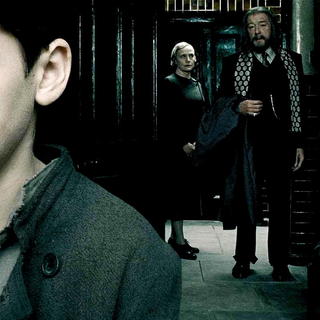 Hero Fiennes-Tiffin, Amelda Brown and Michael Gambon in Warner Bros Pictures' Harry Potter and the Half-Blood Prince (2009)