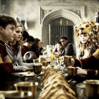 Daniel Radcliffe, Emma Watson, Evanna Lynch and Rupert Grint in Warner Bros Pictures' Harry Potter and the Half-Blood Prince (2009)