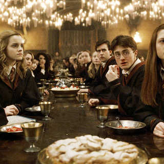 Rupert Grint, Emma Watson, Daniel Radcliffe and Bonnie Wright in Warner Bros' Harry Potter and the Half-Blood Prince (2009)
