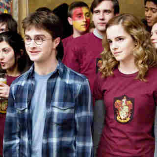 Daniel Radcliffe stars as Harry Potter and Emma Watson stars as Hermione Granger in Warner Bros Pictures' Harry Potter and the Half-Blood Prince (2009)