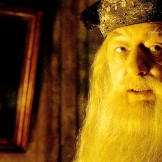 Michael Gambon stars as Albus Dumbledore in Warner Bros Pictures' Harry Potter and the Half-Blood Prince (2009)
