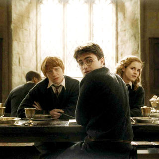 Rupert Grint, Daniel Radcliffe and Emma Watson in Warner Bros Pictures' Harry Potter and the Half-Blood Prince (2009)