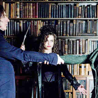 Alan Rickman, Helena Bonham Carter and Helen McCrory in Warner Bros Pictures' Harry Potter and the Half-Blood Prince (2009)