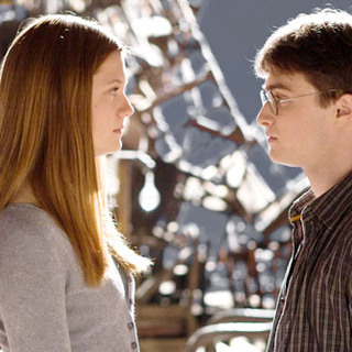 Bonnie Wright stars as Ginny Weasley and Daniel Radcliffe stars as Harry Potter in Warner Bros Pictures' Harry Potter and the Half-Blood Prince (2009)
