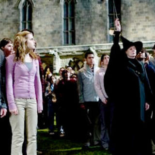 Rupert Grint, Emma Watson and Maggie Smith in Warner Bros' Harry Potter and the Half-Blood Prince (2009)