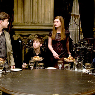 Daniel Radcliffe stars as Harry Potter and Bonnie Wright stars as Ginny Weasley in Warner Bros Pictures' Harry Potter and the Half-Blood Prince (2009)