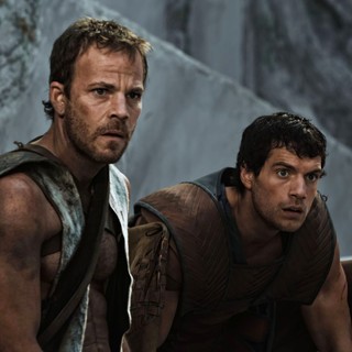 Stephen Dorff stars as Stavros and Henry Cavill stars as Theseus in Relativity Media's Immortals (2011). Photo credit by Jan Thijs.