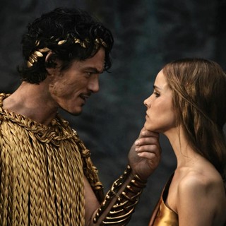 Luke Evans stars as Zeus and Isabel Lucas stars as Athena in Relativity Media's Immortals (2011)