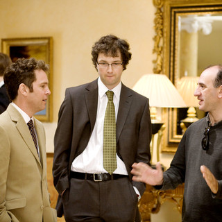 Tom Hollander, Chris Addison and Director Armando Iannucci in IFC Films' In the Loop (2009)