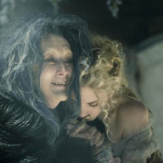 Meryl Streep stars as The Witch and Mackenzie Mauzy stars as Rapunzel in Walt Disney Pictures' Into the Woods (2014)