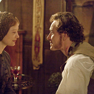 Mia Wasikowska stars as Jane Eyre and Michael Fassbender stars as Edward Rochester in Focus Features' Jane Eyre (2011)