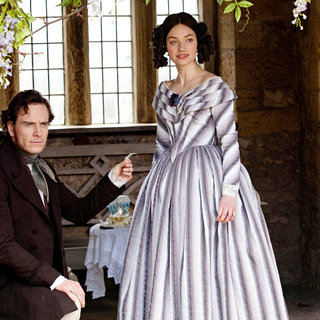 Michael Fassbender stars as Edward Rochester and Imogen Poots stars as Blanche Ingram in Focus Features' Jane Eyre (2011)