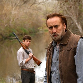 Tye Sheridan stars as Gary and Nicolas Cage stars as Joe Ransom in Roadside Attractions' Joe (2014)