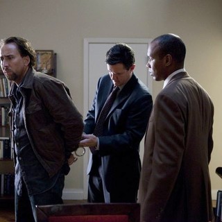Nicolas Cage, Joe Chrest and Harold Perrineau in Anchor Bay Films' Seeking Justice (2012)