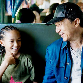 Jaden Smith stars as Dre Parker and Jackie Chan stars as Mr. Han in Columbia Pictures' The Karate Kid (2010)