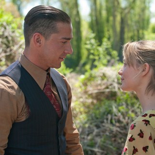 Shia LaBeouf stars as Jack Bondurant and Mia Wasikowska stars as Bertha Minnix in The Weinstein Company's Lawless (2012)