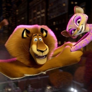 Alex the Lion and Gia the Jaguar of DreamWorks Animation's Madagascar 3: Europe's Most Wanted (2012)