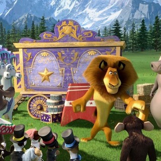 Alex the Lion, Gloria the Hippo and Melman the Giraffe of DreamWorks Animation's Madagascar 3: Europe's Most Wanted (2012)