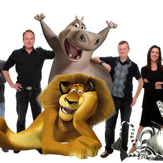 Director Eric Darnell, director Tom McGrath, producer Mark Swift and producer Mireille Soria in DreamWorks Pictures' Madagascar: Escape 2 Africa (2008)