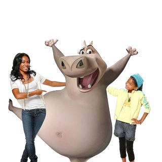 Jada Pinkett Smith voices Gloria the hippo and Willow Smith voices the young Gloria in DreamWorks Pictures' Madagascar: Escape 2 Africa (2008)