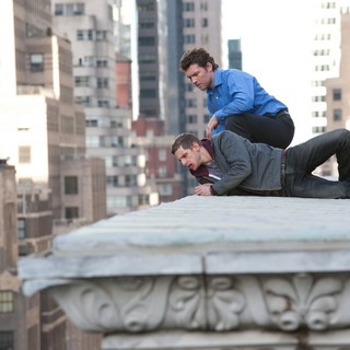 Sam Worthington stars as Nick Cassidy and Jamie Bell stars as Joey Cassidy in Summit Entertainment's Man on a Ledge (2012)