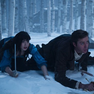 Lily Collins stars as Snow White and Armie Hammer stars as Prince Andrew Alcott in Relativity Media's Mirror Mirror (2012). Photo credit by Jan Thijs.