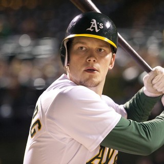 Chris Pratt stars as Scott Hatteberg in Columbia Pictures' Moneyball (2011)