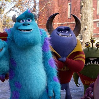 Javier Rios, Sulley, Johnny Worthington III, Reggie Jacobs and Chet Alexander from Walt Disney Pictures' Monsters University (2013)