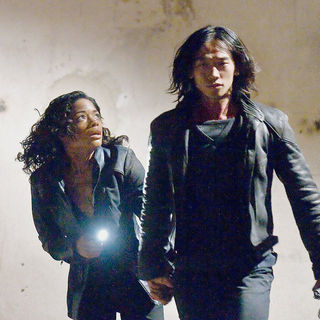 Naomie Harris stars as Mika Coretti and Rain stars as Raizo in Warner Bros Pictures' Ninja Assassin (2009)