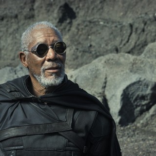 Morgan Freeman stars as Malcolm Beech in Universal Pictures' Oblivion (2013)