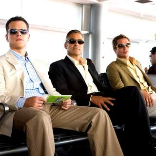 Matt Damon, George Clooney and Brad Pitt in Warner Bros' Ocean's Thirteen (2007)