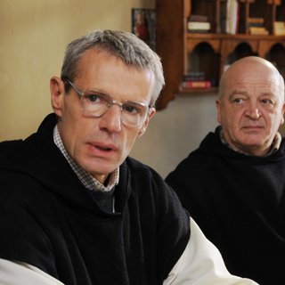 Lambert Wilson stars as Christian and Philippe Laudenbach stars as Celestin in Sony Pictures Classics' Of Gods and Men (2011)