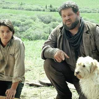 Diego Luna and Abraham Benrubi in Buena Vista Pictures' Open Range (2003)