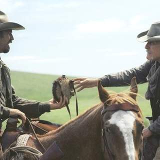 Kevin Costner and Robert Duvall in Buena Vista Pictures' Open Range (2003)