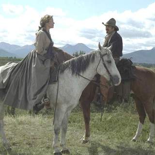 Annette Bening and Kevin Costner in Buena Vista Pictures' Open Range (2003)