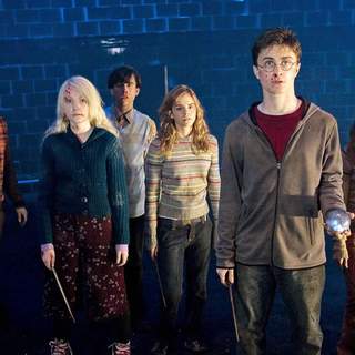 Rupert Grint,Evanna Lynch,Matthew Lewis,Emma Watson,Daniel Radcliffe & Bonnie Wright in Warner Bros' Harry Potter and the Order of the Phoenix (2007)