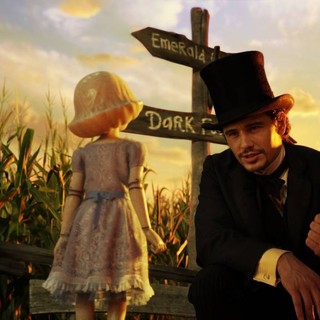 China Girl and James Franco (stars as Oz) in Walt Disney Pictures' Oz: The Great and Powerful (2013)