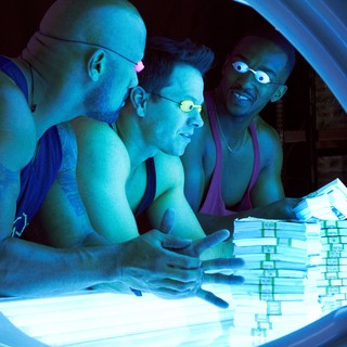 The Rock, Mark Wahlberg and Anthony Mackie in Paramount Pictures' Pain and Gain (2013)