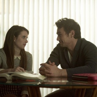 Emma Roberts stars as April and James Franco stars as Mr. Bin in Tribeca Film's Palo Alto (2014)