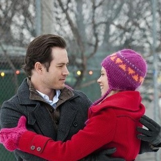 Mark-Paul Gosselaar and Amy Smart stars as Kate Stanton in ABC Family's 12 Dates of Christmas (2012)