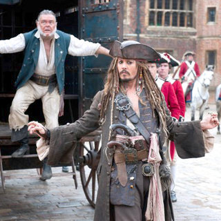 Kevin McNally stars as Gibbs and Johnny Depp stars as Jack Sparrow in Walt Disney Pictures' Pirates of the Caribbean: On Stranger Tides (2011)