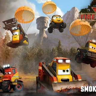 Pinecone, Drip, Dynamite, Avalanche and Blackout (The Smokejumpers) from Walt Disney Pictures' Planes: Fire & Rescue (2014)