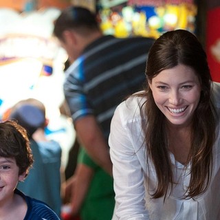 Noah Lomax stars as Lewis and Jessica Biel stars as Stacie in FilmDistrict's Playing for Keeps (2012)