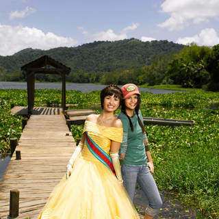 Demi Lovato stars as Rosalinda / Rosie and Selena Gomez stars as Carter Mason / Princess Mason in Disney Channel's Princess Protection Program (2009)